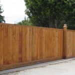 Wood gate & matching fence